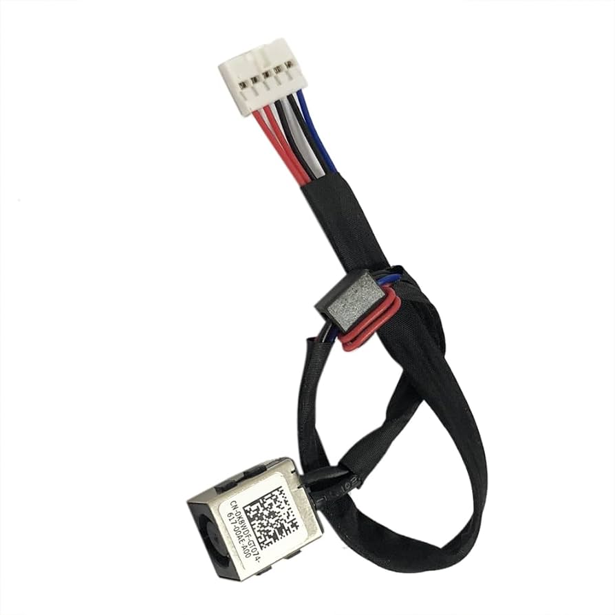 DC Power Jack Charging Port Socket Connector Plug with Harness Cable Plug for Dell Inspiron 15-5540 15-5542 15-5545 15-5547 15-5548 M03W3 Series — LK-DCJ-DEL-0009