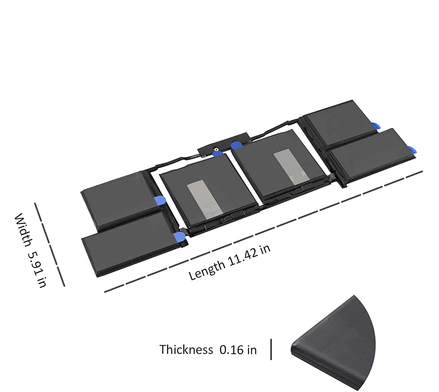 Laptopking Replacement laptop battery for A1953 MacBook Pro 15" Touch Bar A1990 EMC 3215 3359 BTO CTO Mid 2018 2019 MV902LL/A MV912LL/A MV922LL/A MV932LL/A MV942LL/A MV952LL/A MV962LL/A MV972LL/A MV902B/A MV912B/A