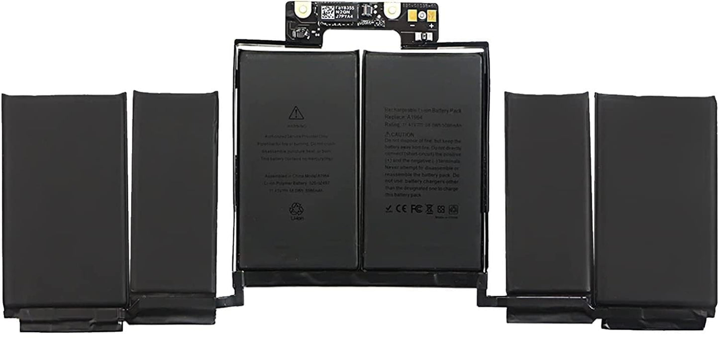 Laptopking Replacement battery for A1989 A1964 Battery for MacBook Pro 13" A1989 (Mid 2018 2019) A2251(2020 Release) Touch Bar EMC 3214 EMC 3358 EMC 3348 MR9Q2LL/A MR9R2LL/A MR9T2LL/A MR9U2LL/A MR9V2LL/A MV962LL/A MV9A2LL/A