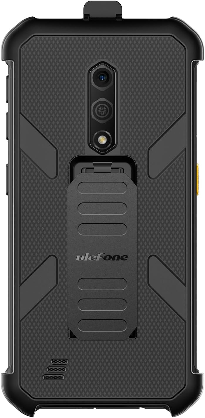 Ulefone Armor X12/Pro Multifunctional Protective Case Original TPU Black Case Armor X12/Pro with Back Clip Carabiner