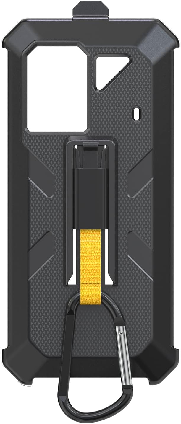 Ulefone Power Armor 18T/18/19/19T Multifunctional Protective Case Original TPU Black Case Power Armor 18T/18/19/19T with Back Clip Carabiner