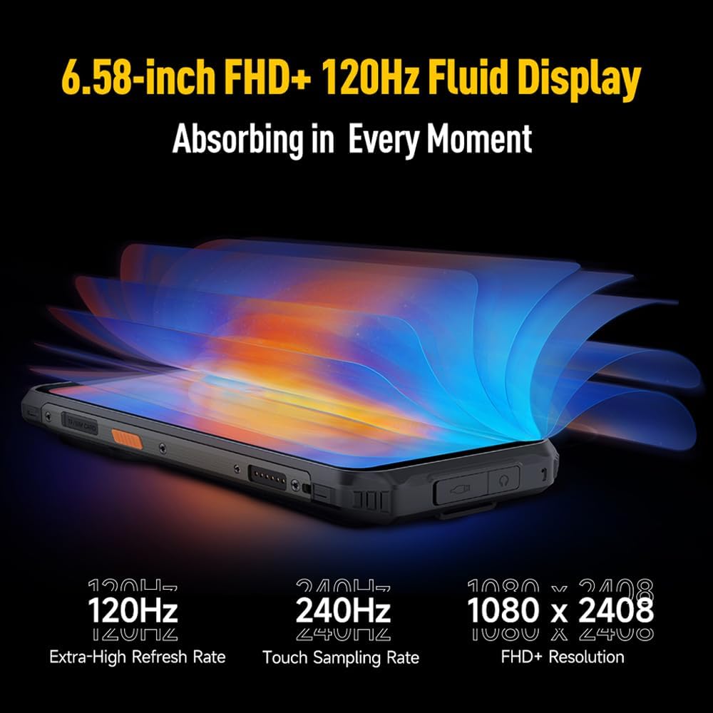 Ulefone Armor 21 Android 13 Rugged Smartphone Unlocked, MTK Helio G99 16GB+256GB Cell Phone, 3.5W Big Speaker, 64MP+24MP Night Vision Camera, 6.58"FHD+, 9600mAh, Dual SIM 4G Rugged Phone, NFC GPS OTG Sale