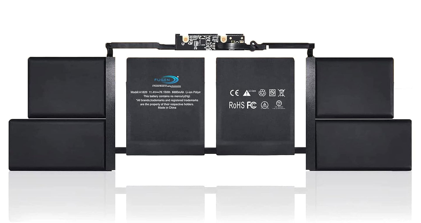 Laptopking A1820 Laptop Battery for MacBook Pro 15 inch A1707 Late 2016 Mid 2017 EMC 3162 3072 Series MLH32LL/A MLH42LL/A MLW72LL/A MLW72HN/A MLW82LL/A MPTR2LL/A MPTW2LL/A 11.4V 76Wh
