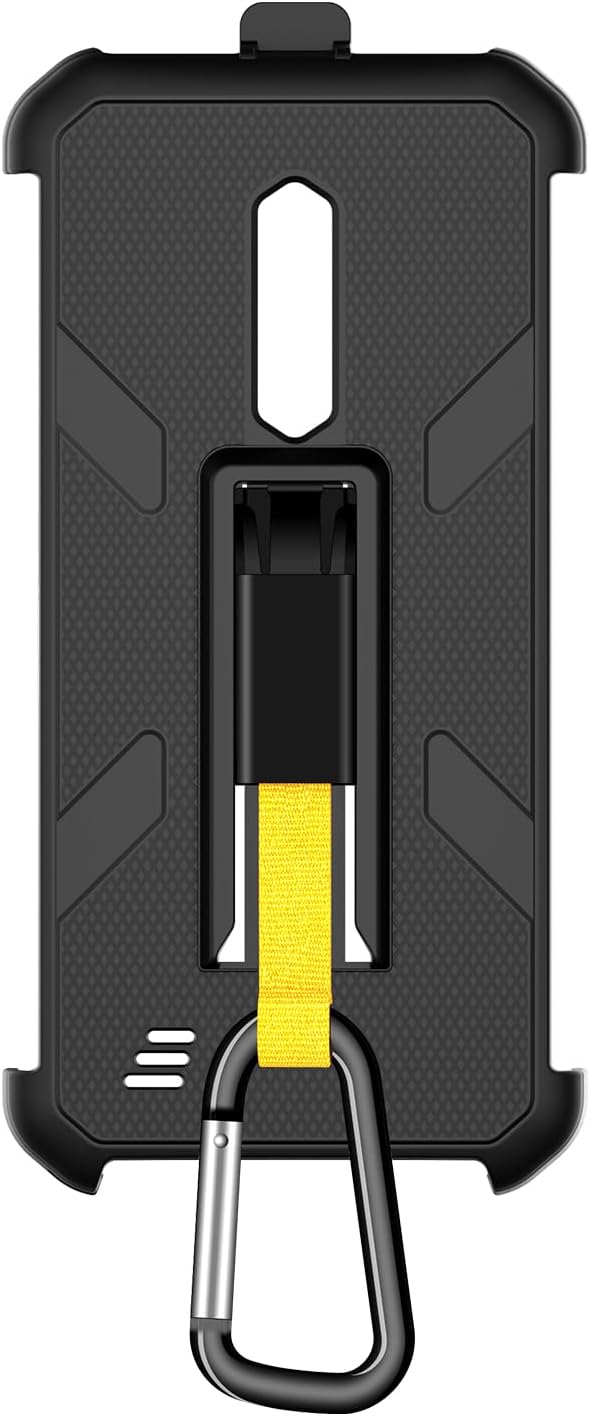 Ulefone Armor X12/Pro Multifunctional Protective Case Original TPU Black Case Armor X12/Pro with Back Clip Carabiner