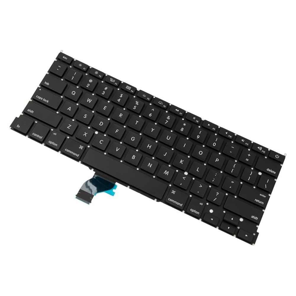Keyboard Without Backlit for Apple MacBook Pro 13" A1502 ME864LL/A ME865LL/A ME866LL/A Retina Series Black US Layout, Compatible Part Number ME864 ME865 ME866