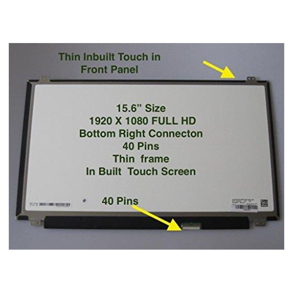 LP156WF7(SP)(A1) Replacement LCD Touch Screen 15.6" for Acer Dell Laptop Full-HD LED Diode WUXGA (1920 x 1080) 40 Pins