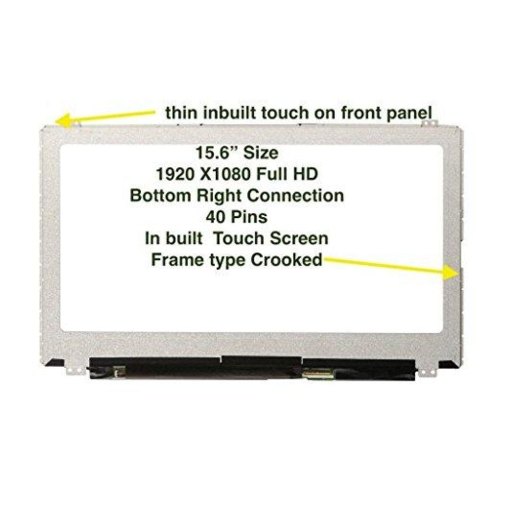 B156HAT01.0 Replacement LCD Screen 15.6" Full-HD LED Diode(1920 x 1080) Touchscreen for Dell Lenovo 40 pin