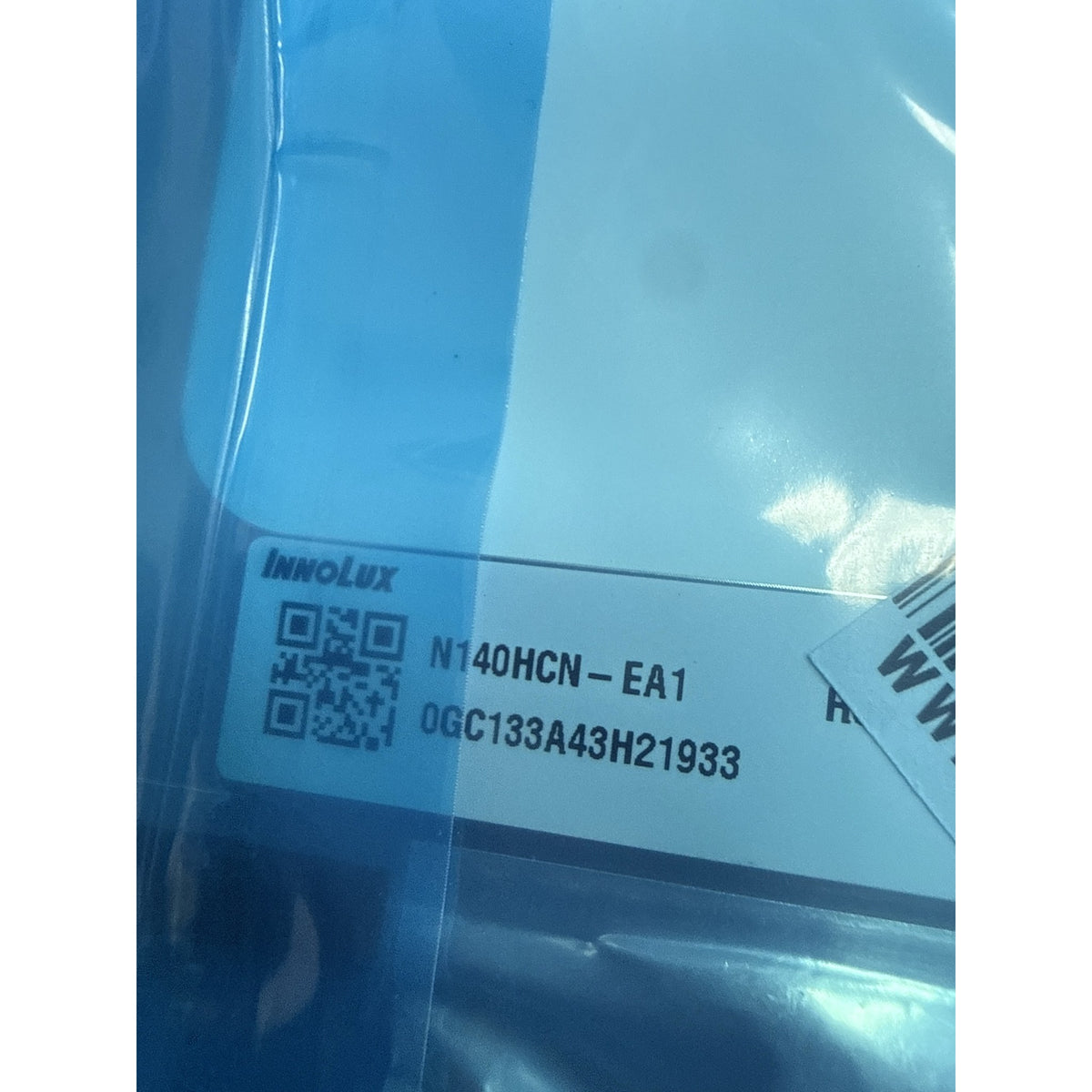 N140HCN-EA1 Innolux label - compatible with B140HAK02.7 14.0" FHD 40 Narrow Touch LCD
