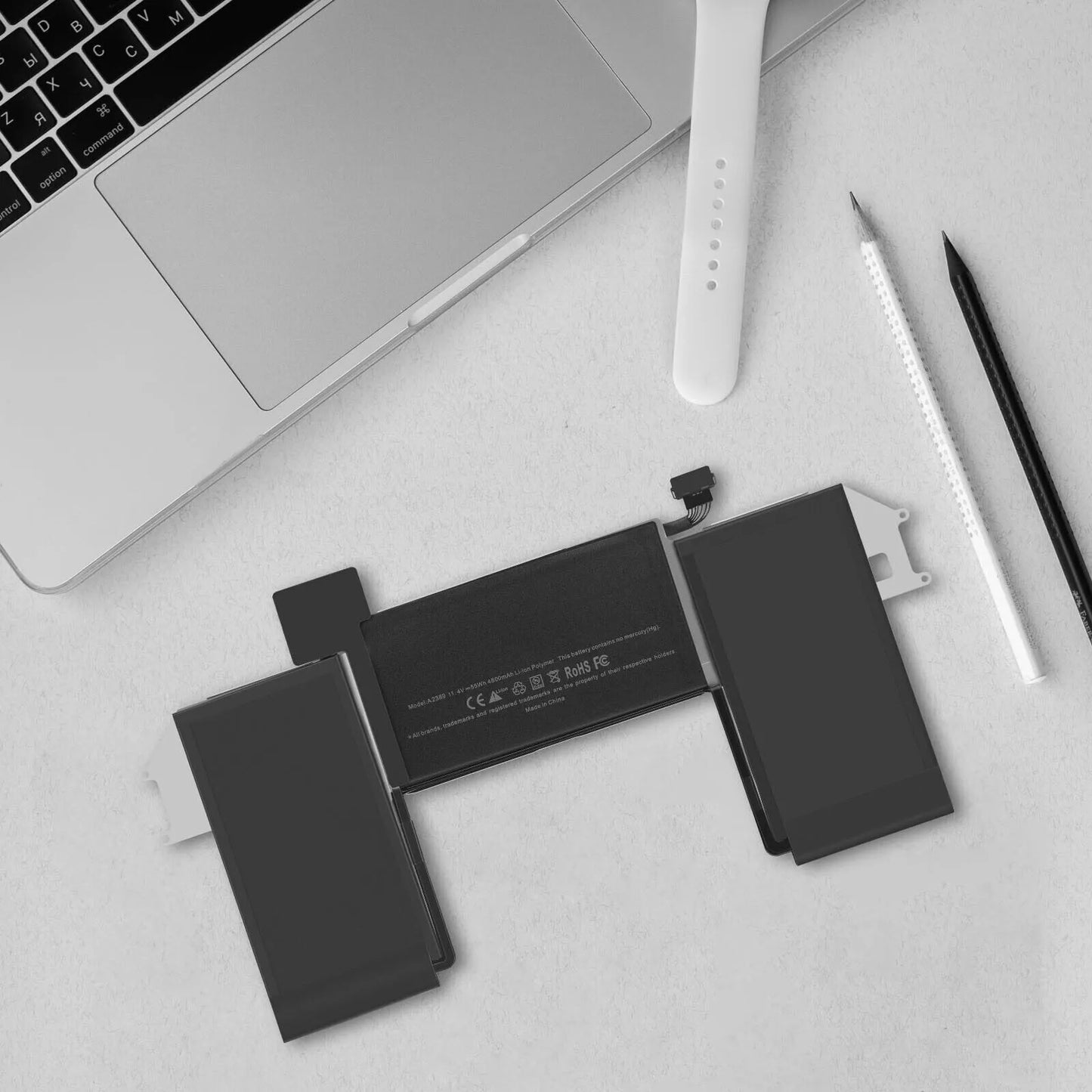 Laptopking Replacement battery for A2389 A2337 MacBook Air 13 Inch A2337 M1 2020 EMC 3598 MGN53LL/A MGN83LL/A MGN63LL/A MGN93LL/A MGND3LL/A MGN73LL/A MGNA3LL/A MGNE3LL/A 11.39V 49.9Wh 4380mAh