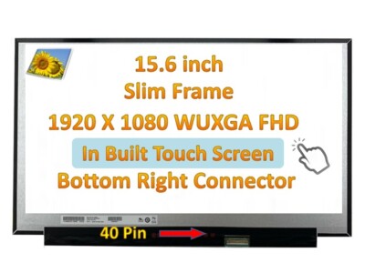 15.6” FHD 40 pin Touch. Nv156FHM-T0E, B156HAK02.1 HW1B — LK-SCR-GEN-0005