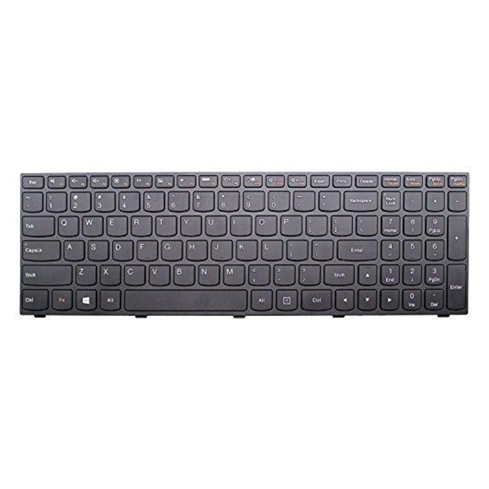 Replacement Keyboard for Lenovo Ideapad - Several Models Available - 90-day Warranty LaptopKing Keyboard (Z50 Z50-70/75/80 G70 G70-80 80EC 80E7 80FG 80FF, Black, Silver Frame) US Layout
