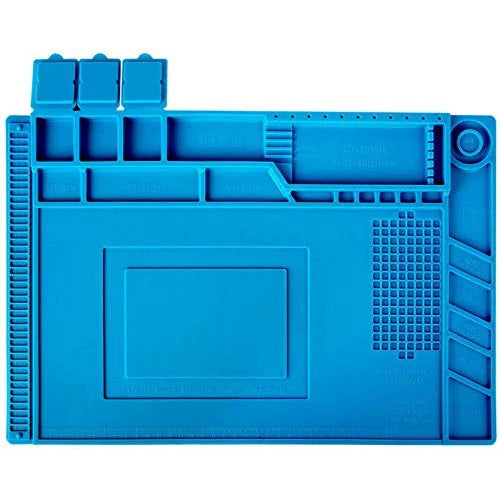 S-160 Soldering Mat Silicone Magnetic Repair Work Mat Heat-Resistant Soldering Repair Station Mat for BGA CellPhone / — LK-PHN-LK-0004