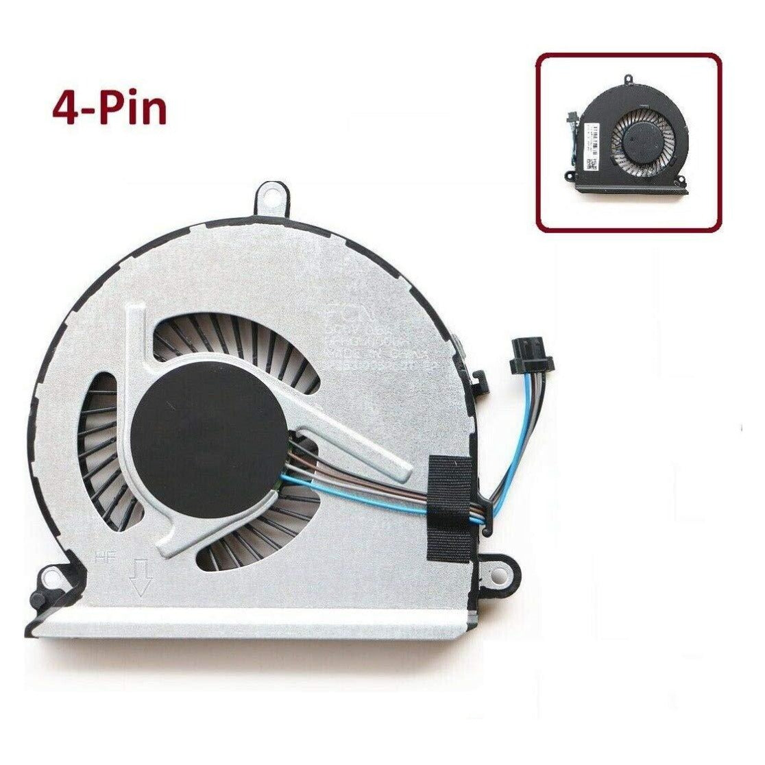 CPU Cooling Fan for HP Pavilion 15-AU 15-AU000 15-AU100 Series Laptop 856359-001 859633-001 4-Pin 4-Wire