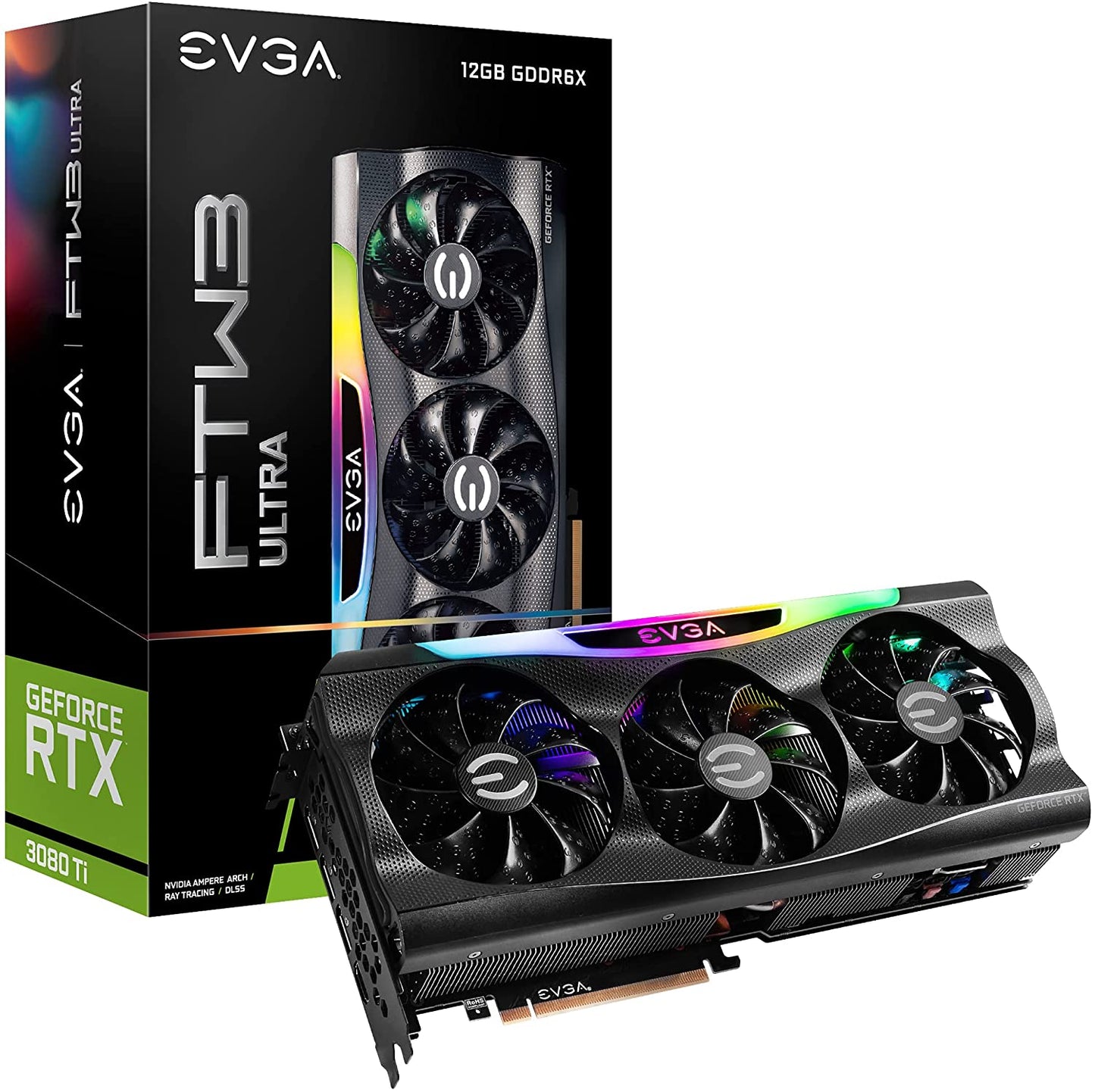EVGA GeForce RTX 3080 Ti FTW3 Ultra Gaming, 12G-P5-3967-KR, 12GB GDDR6X, iCX3 Technology, ARGB LED, Metal Backplate sale