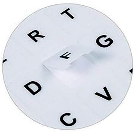 LaptopKing Universal Keyboard Stickers Replacement Keyboard Skin clear background black text compatible with laptop Desktop white letter English Pack of 2