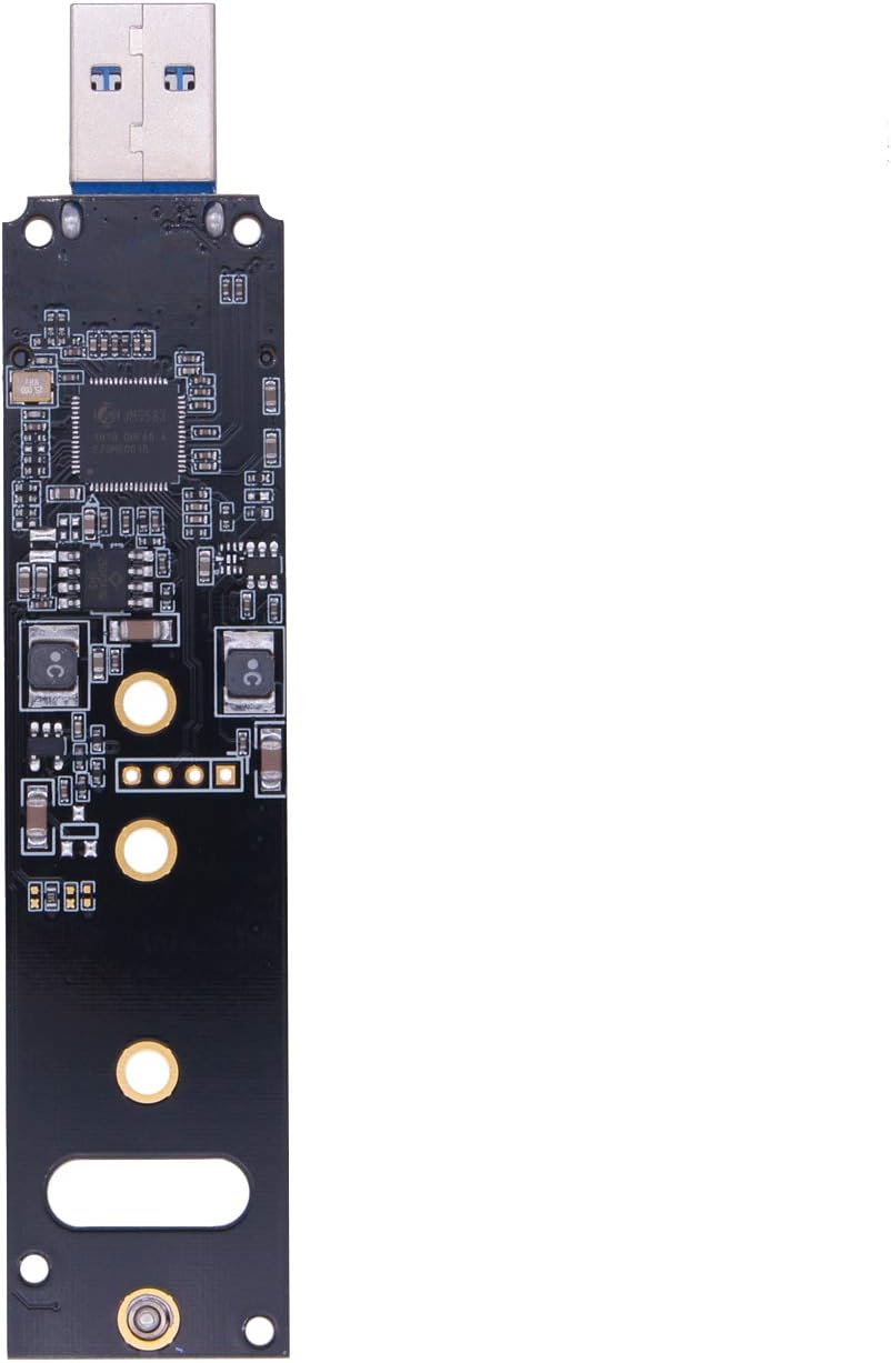 Laptopking M.2 NVME USB 3.1 Adapter, M-Key M.2 NGFF NVME to USB Card Reader USB 3.1 Gen 2 Bridge Chip with 10 Gbps High Performance NVME Adapter Card Reader