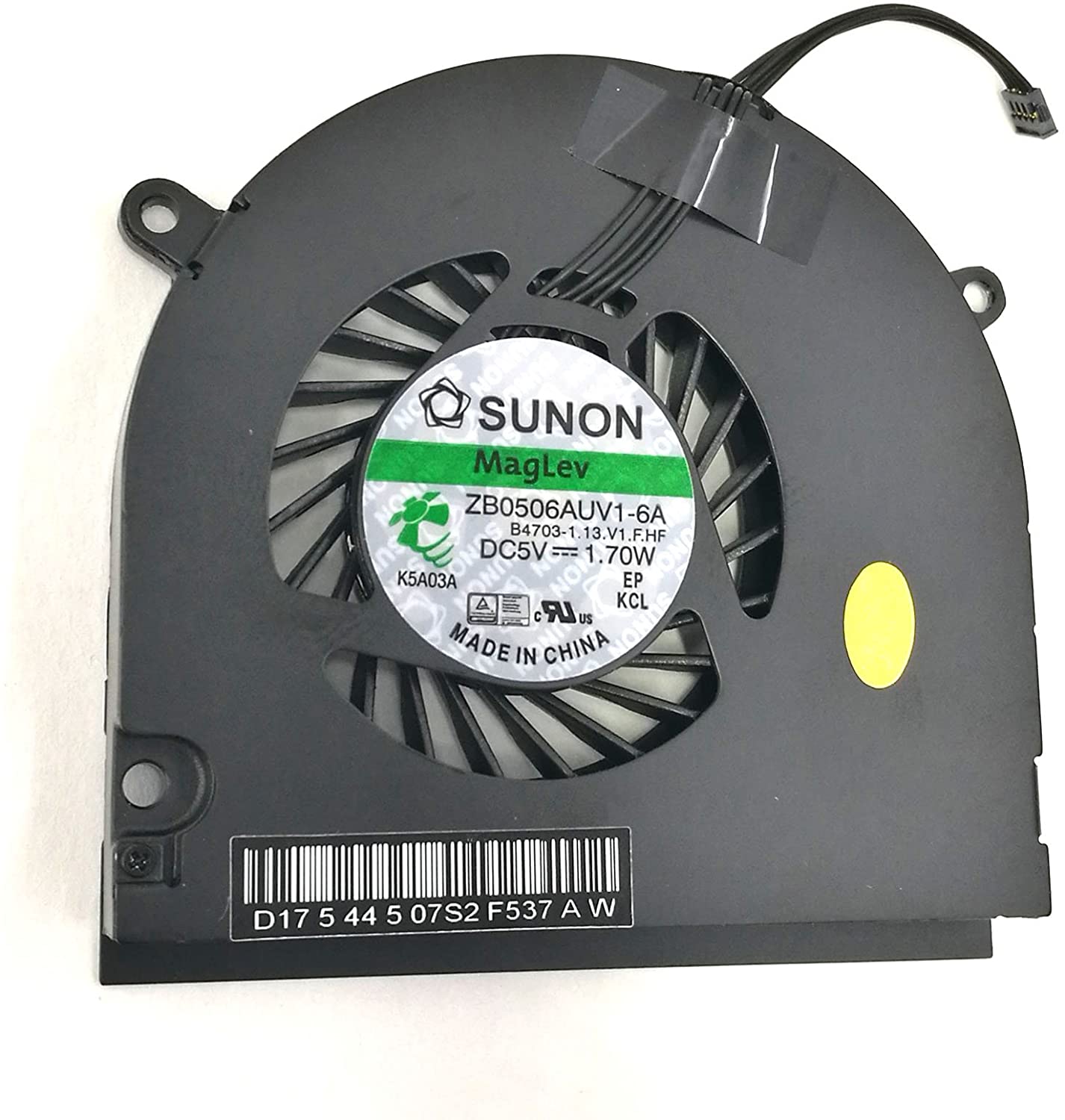 Laptop King Replacement 922-8620,661-4946 CPU Fan Assembly Replacment Fit for Apple MacBook Pro Unibody 13" A1278 (2009, 2010, 2011, 2012 2013 2014)
