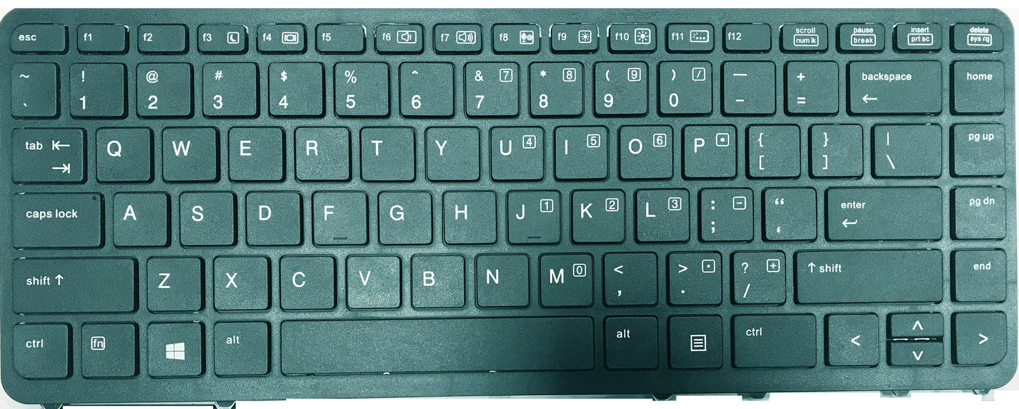 LaptopKing Replacement Keyboard for HP Elitebook 840 G1 G2 / 850 G1 G2 / HP ZBook 14 Mobile Workstation Series Laptops Black US Layout - 1 Year Warranty