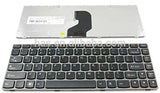 LaptopKing Replacement Keyboard for Lenovo Ideapad Z460 Z450 Z460A Z460G Laptops Black with Grey Frame US Layout - 1 Year Warranty - Laptop King