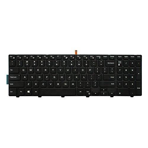 Replacement Keyboard for Dell Inspiron Dell Latitude Dell Vostro Dell Xps - All Models Available - ***1 Year Warranty*** LaptopKing Keyboard (Dell 15-5558) US Layout with Frame - Laptop King