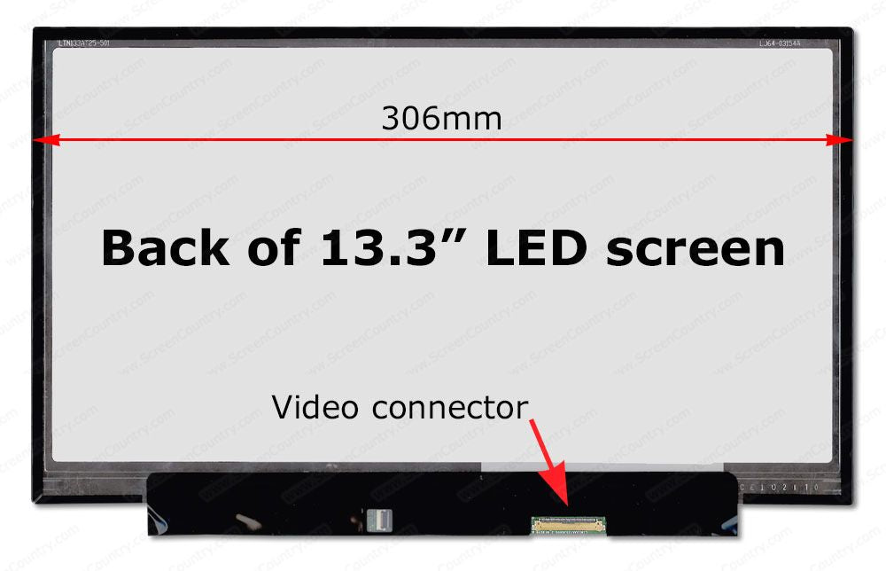LaptopKing New Replacement LCD Screen for LTN133AT25-F01 13.3-inch WideScreen 40 pin