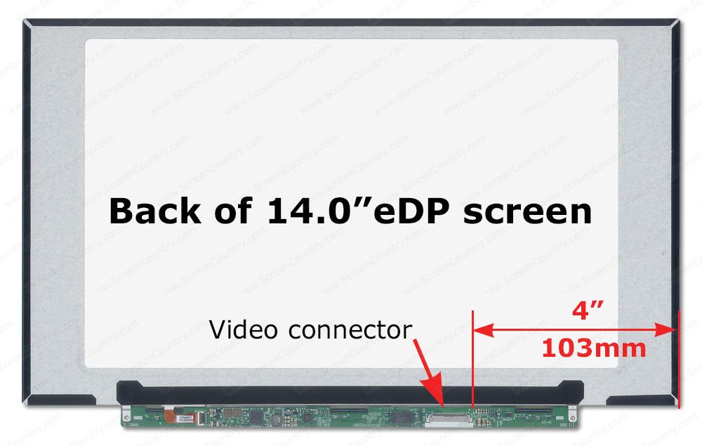 LaptopKing New Replacement LCD Screen for N140BGA-EA4 NT140WHM-N43 V8.0 SHORT 315MM 14.0-inch HD 30 pin
