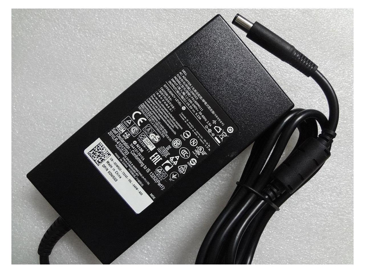 Dell 19.5V 9.23A 180W Power Adapter Dell charger 17 R3/15 R3/15 R2/X51 R2/13/14/M17X/M15X/M14X/X51, NDFTY, 450-AGCU,Precision 7510 Precision 17 7710 Inspiron 15 7000 (Refurbished)