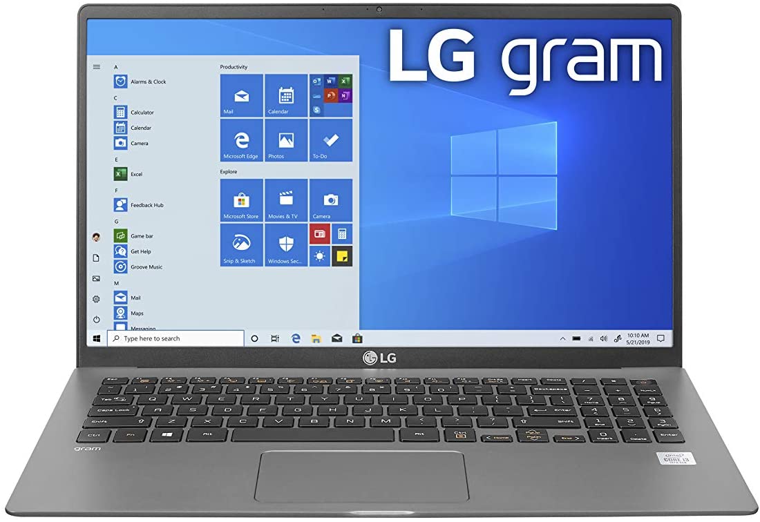 LG Gram 15.6 inch Laptop, Ultra-Slim Long- Lasting Battery, Full HD IPS Display Intel i5 1035G7 8GB RAM 256GB SSD, Dark Silver, 15Z90N-V.AR52A8 New sale.
