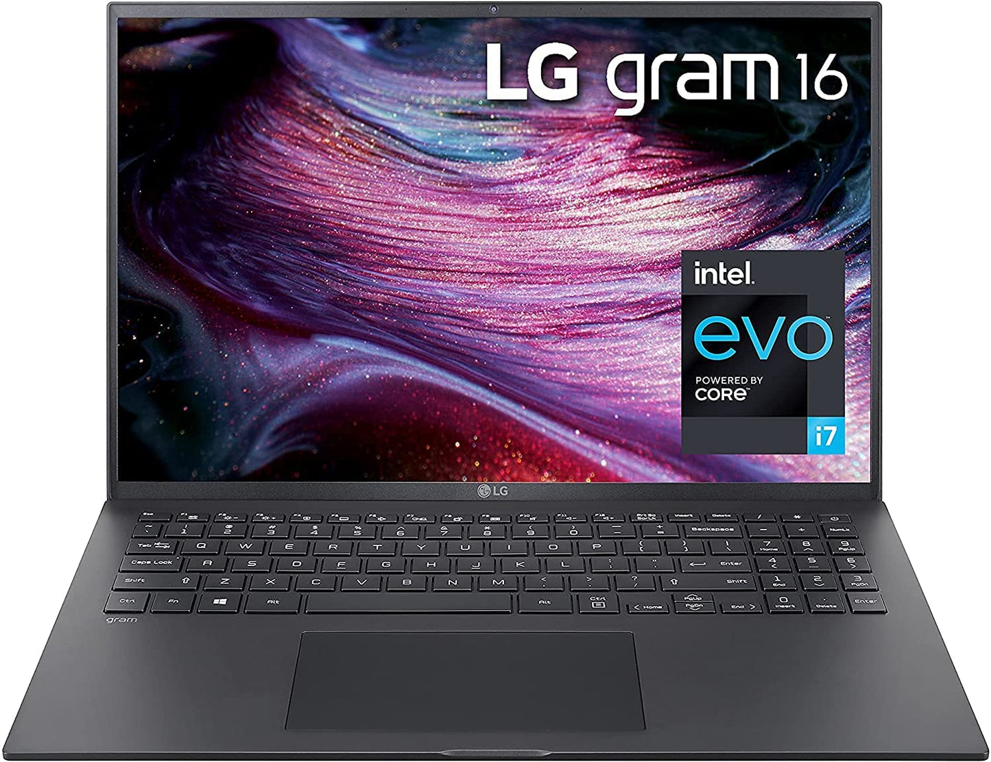 LG gram Ultra-Lightweight 16Z90P-K.AA75A8 with 16” 16:10 IPS Display and Intel Evo Platform (i7-1165G7/16GB/512GB), obsidian black renewed Open box sale