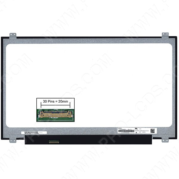 17.3" WideScreen HD+ (1600x900) 30 pin NT173WDM-N21 N173FGA-E44