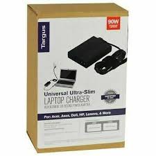 Targus APA790USO 90W Universal Semi-Slim Notebook AC Power Adapter w/5 Power Tips for Acer, ASUS, Dell, HP & More