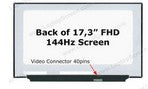 17.3" N173HCE-G33 FHD (1920x1080) 144" No bracket 40pin