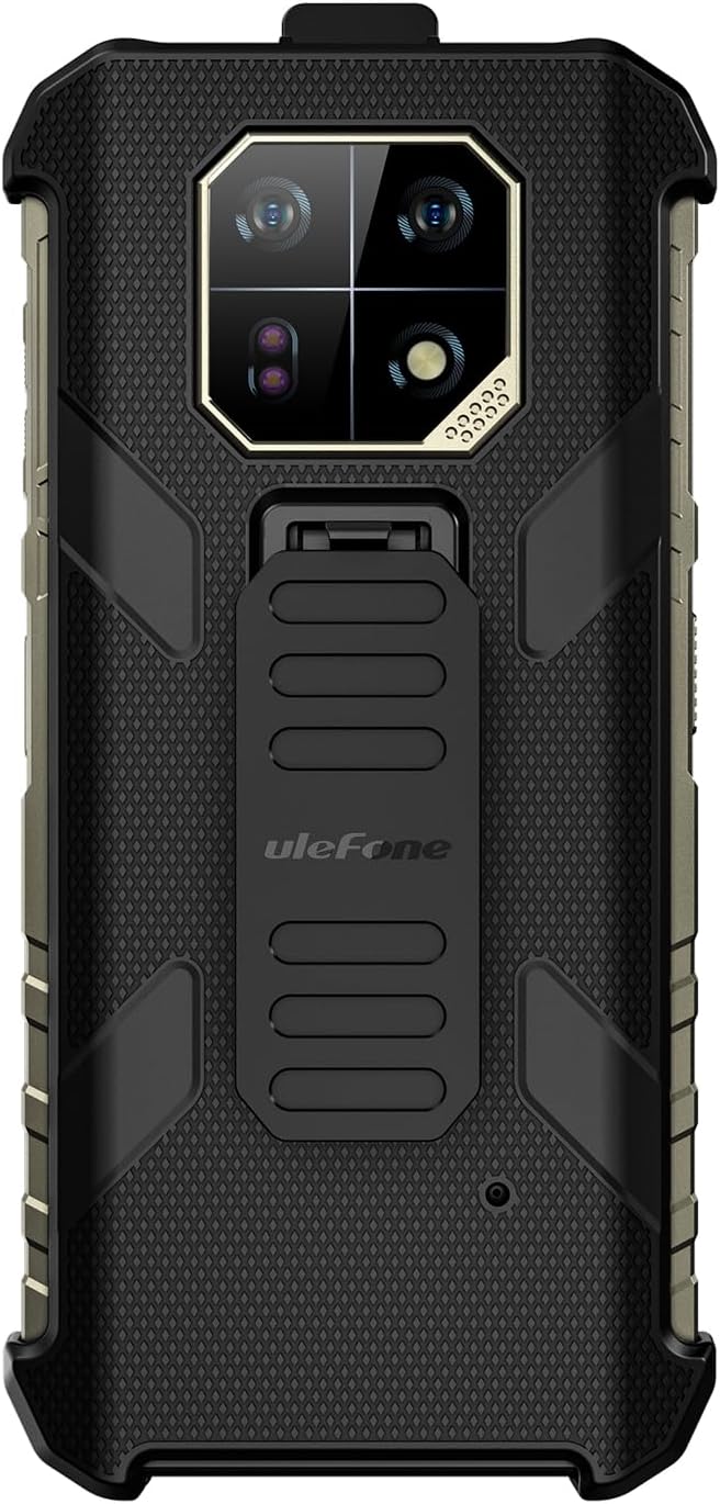 Ulefone Armor 22 Multifunctional Protective Case Original TPU Black Case Armor 22 with Back Clip Carabiner