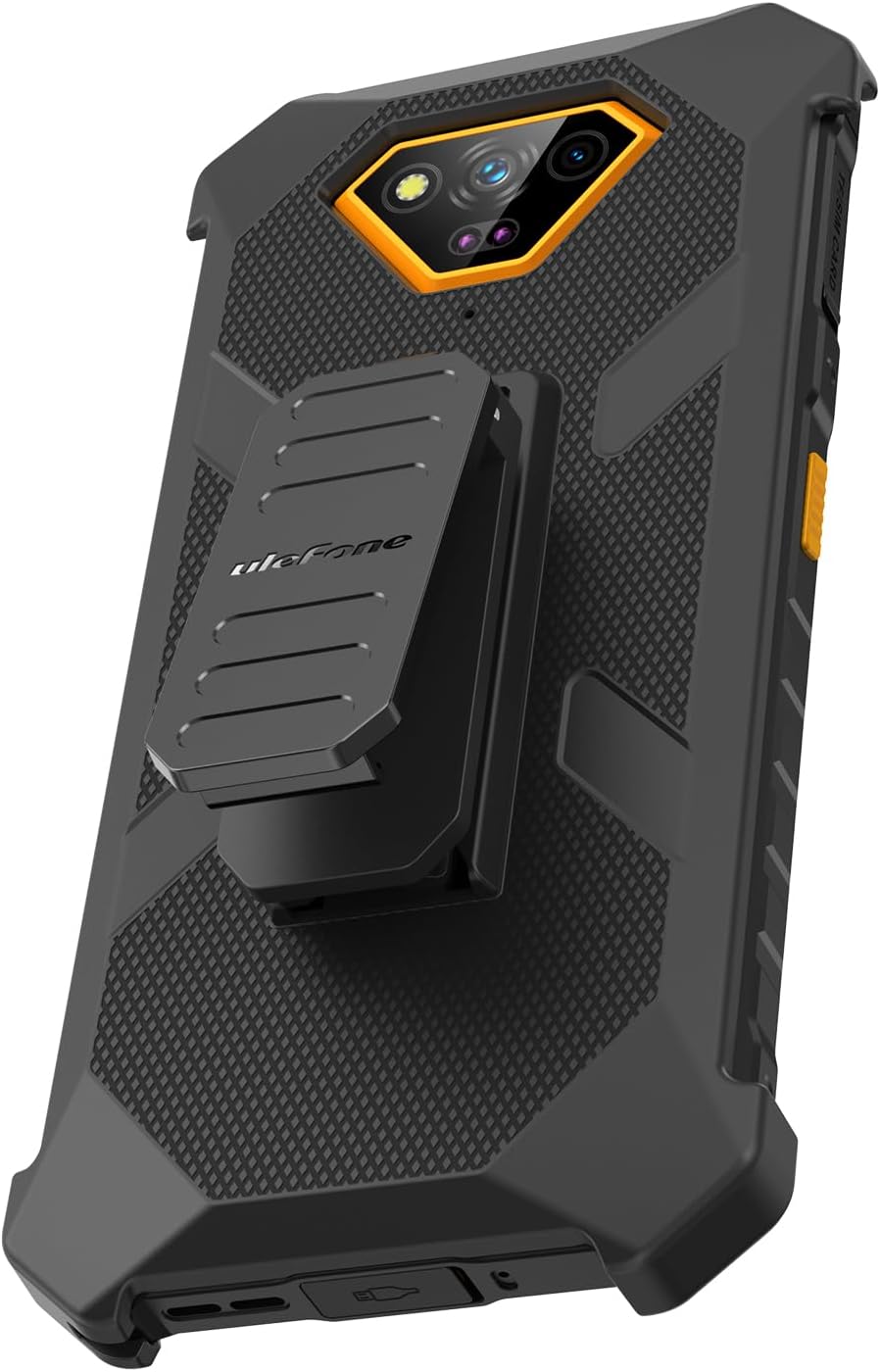 Ulefone Armor X13 Multifunctional Protective Case Original TPU Black Case Armor X13 with Back Clip Carabiner