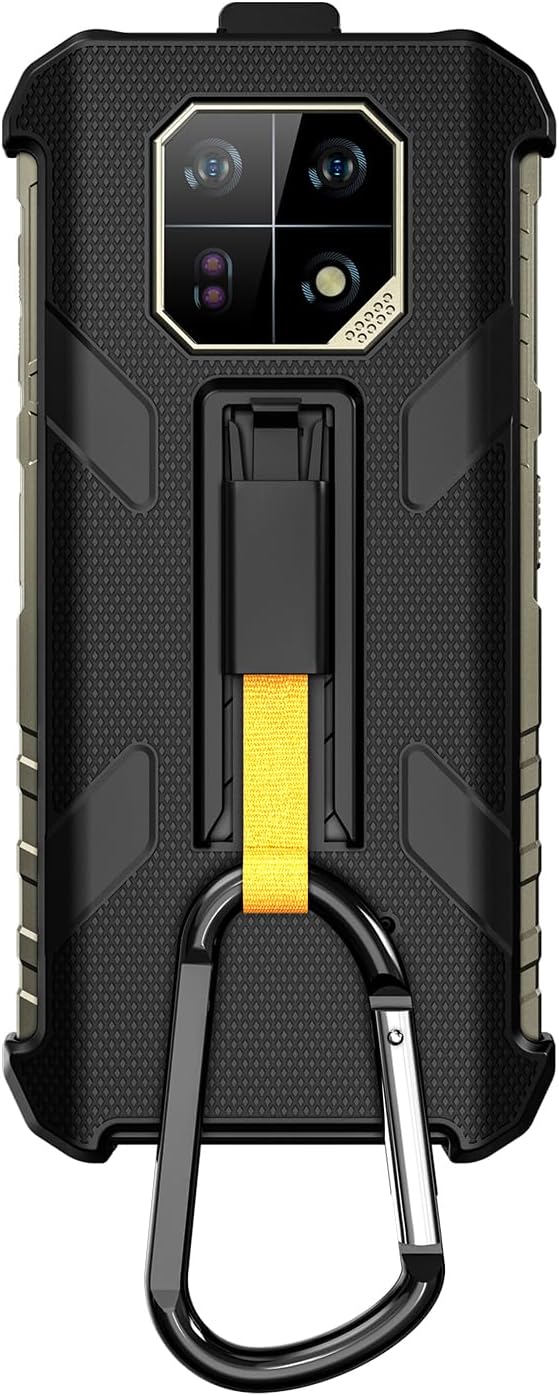 Ulefone Armor 22 Multifunctional Protective Case Original TPU Black Case Armor 22 with Back Clip Carabiner