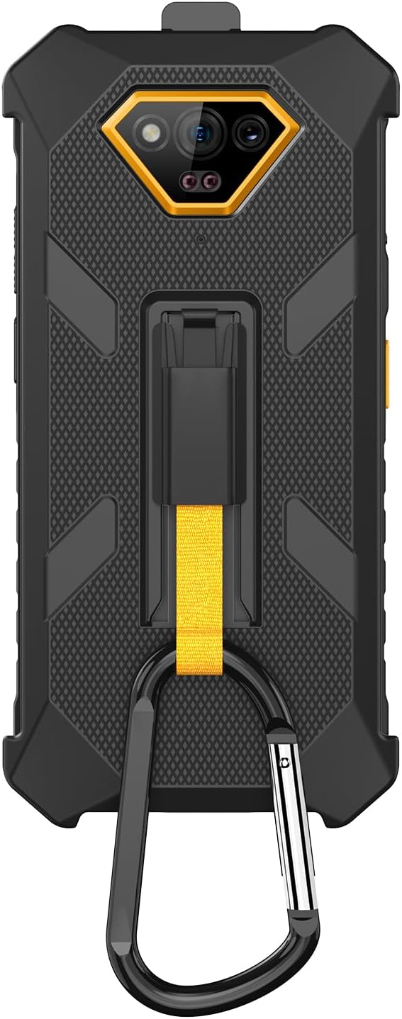 Ulefone Armor X13 Multifunctional Protective Case Original TPU Black Case Armor X13 with Back Clip Carabiner