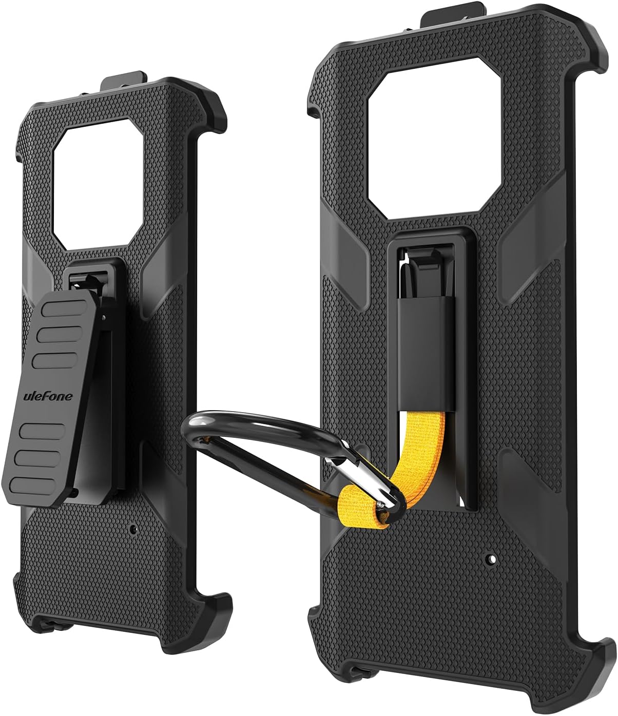 Ulefone Armor 22 Multifunctional Protective Case Original TPU Black Case Armor 22 with Back Clip Carabiner