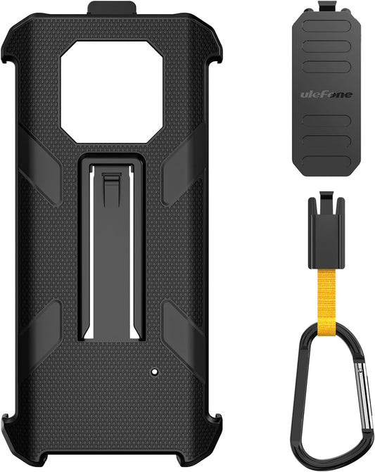 Ulefone Armor 22 Multifunctional Protective Case Original TPU Black Case Armor 22 with Back Clip Carabiner