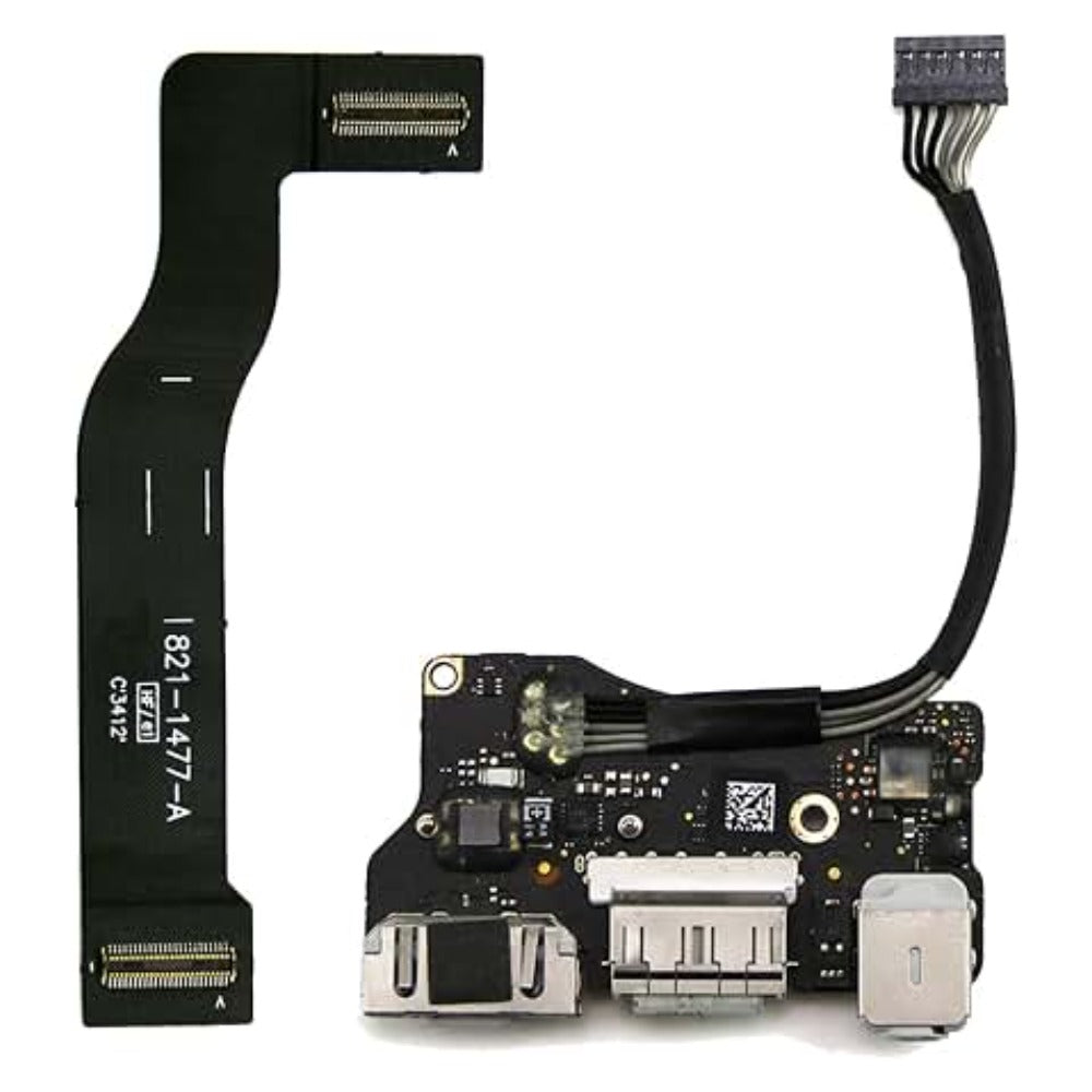 DC Power Jack I/O Board Replacement for MacBook Air 13" A1466 MD760 820-3455-A (Mid 2013, 2014, 2015, 2017)