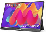 ARZOPA Portable Monitor, 17.3'' FHD 1080P Portable
