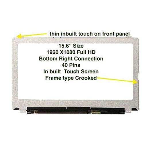 B156HAT01.0 Replacement LCD Screen 15.6" Full-HD LED Diode(1920 x 1080) Touchscreen for Dell Lenovo 40 pin