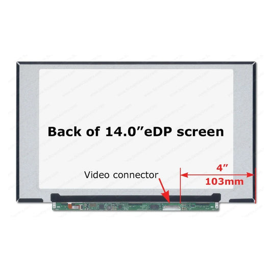 LCD Screen for N140BGA-EA4 NT140WHM-N43 V8.0 SHORT 315MM 14.0-inch HD 30 pin