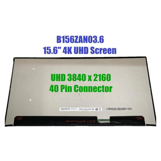 LCD Screen for B156ZAN03.0 with 40 Pin connector non touch screen 3840 X 2160