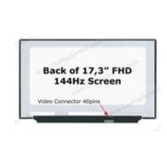 17.3" N173HCE-G33 FHD (1920x1080) 144" No bracket 40pin