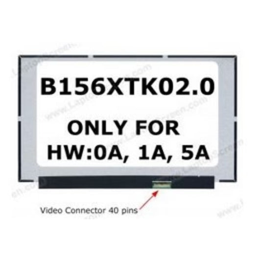 15.6" B156XTK02.0 HW1A touch