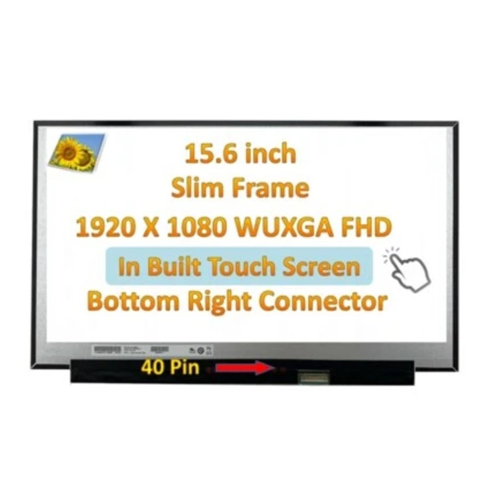 15.6” FHD 40 pin Touch. Nv156FHM-T0E, B156HAK02.1 HW1B