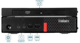 Lenovo ThinkCentre M910q Intel® Core™ i5 i5-7500T 16GB DDR4-SDRAM 256 GB SSD Windows 10 Pro Mini PC Black sale