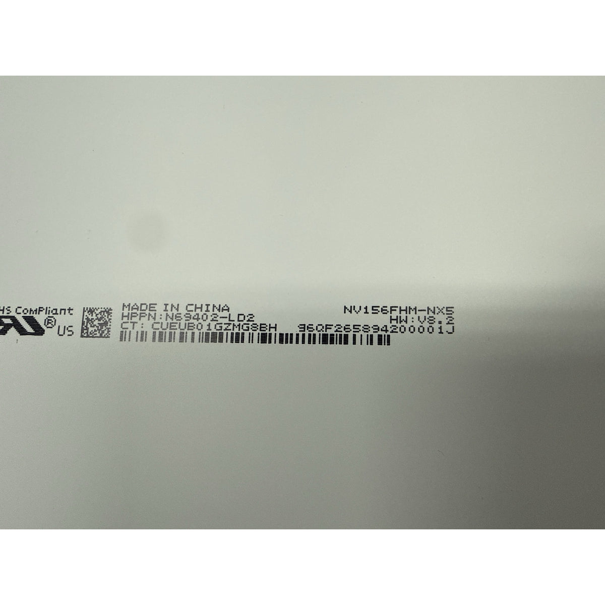 NV156FHM-NX5 BOE label HP N89402-LD2 - compatible with B156HAN08.0 15.6" FHD 144Hz 40 Pin LCD