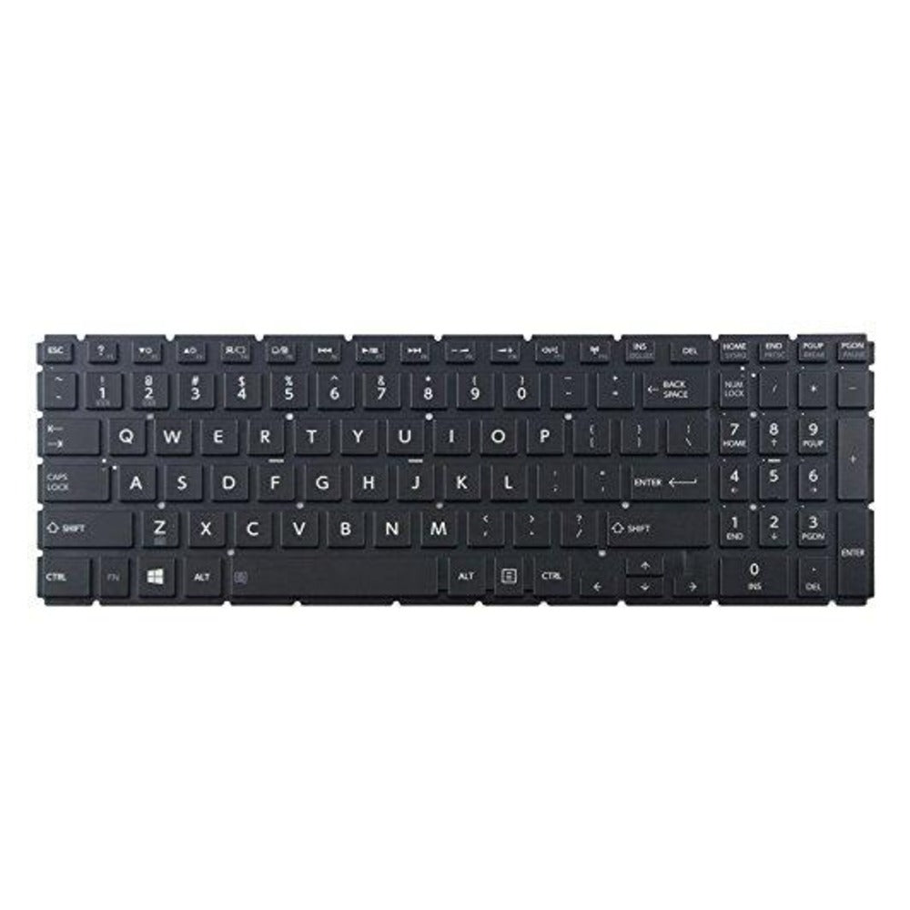 New Replacement Keyboard for Toshiba Satellite Portege Tecra - All Models Available 90-day Warranty (S50 S50D S50-A S50D-A S50t M50 S75 - Backlight, Black with Silver Frame) US Layout