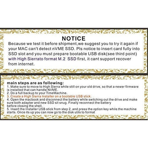 NGFF M.2 nVME SSD Adapter Card for Upgrade MacBook Air(2013-2016 Year) and Macbook PRO(Late 2013-2015 Year) — LK-APL-APL-0007